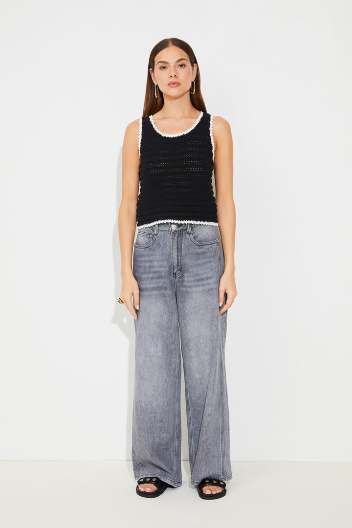 Camisole en coton ajourée Pidgi