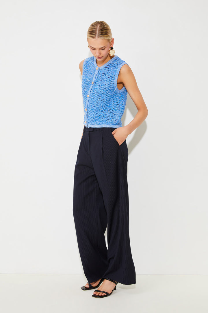 Gilet en maille ajourée Gemi