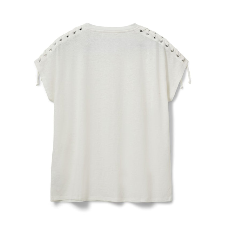 T-shirt Aleid à laçage sur les épaules