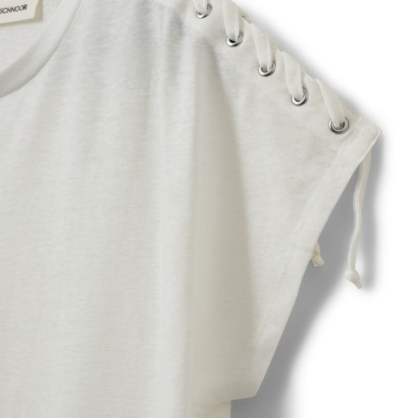 T-shirt Aleid à laçage sur les épaules