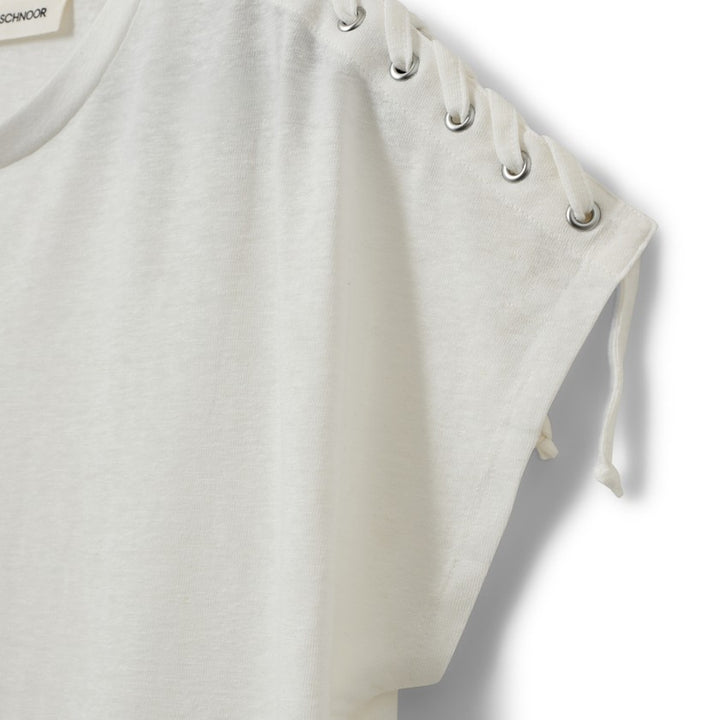T-shirt Aleid à laçage sur les épaules