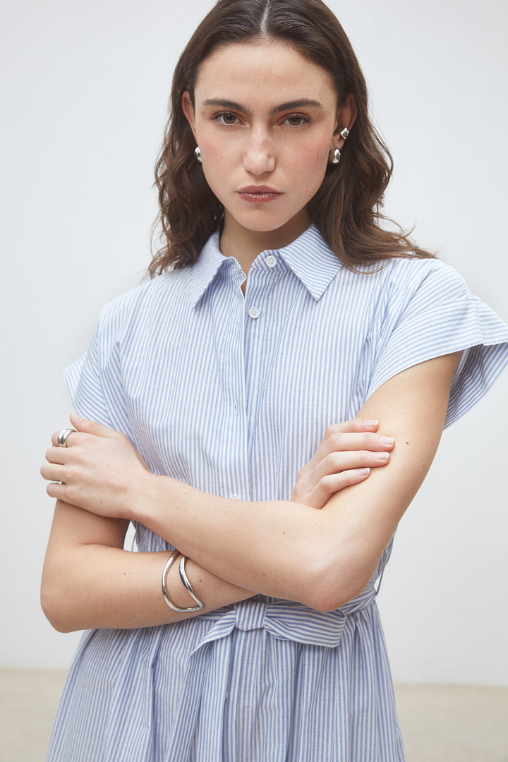 Robe chemise Clark midi et rayée