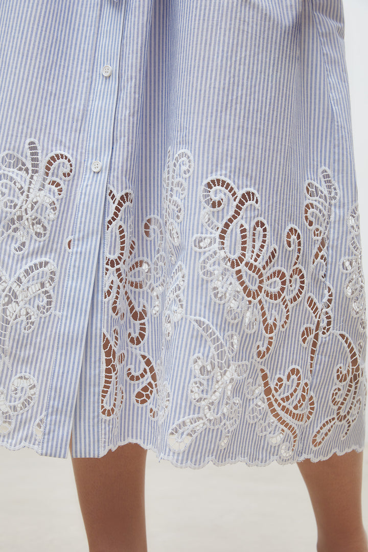 Robe chemise Clark midi et rayée