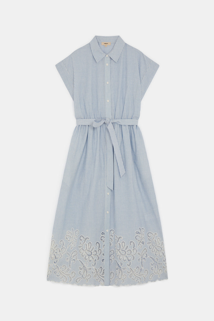 Robe chemise Clark midi et rayée
