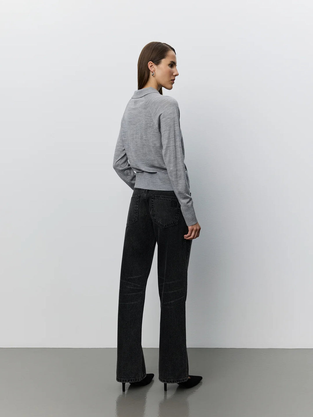 Polo fin en laine mérinos Selene