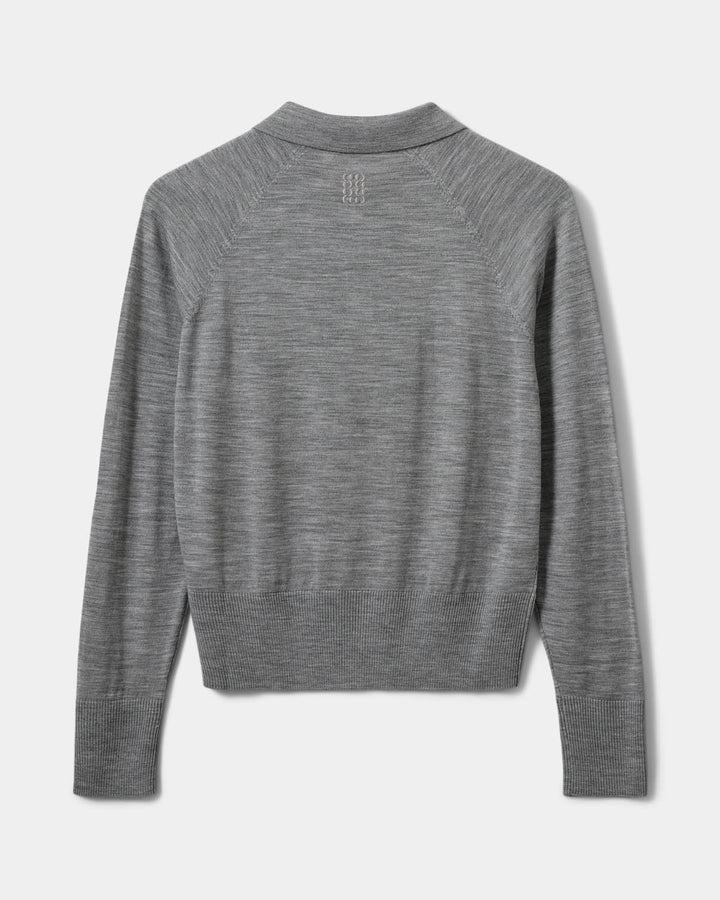 Polo fin en laine mérinos Selene