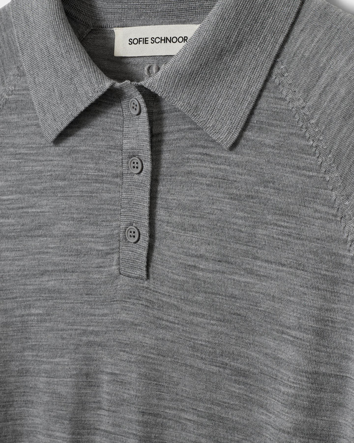 Polo fin en laine mérinos Selene