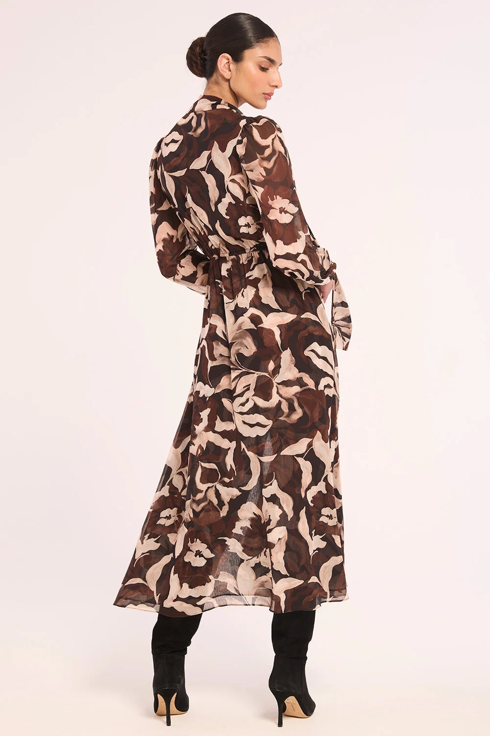 Robe midi fluide à imprimé Wilma