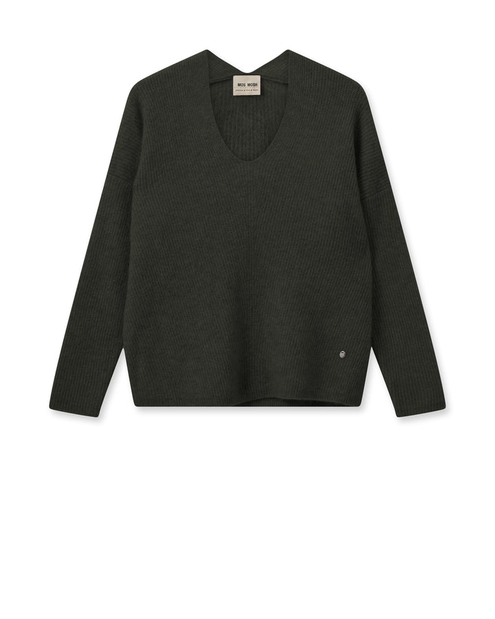 Pull en laine avec col V Thora