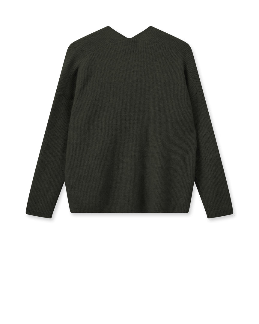 Pull en laine avec col V Thora