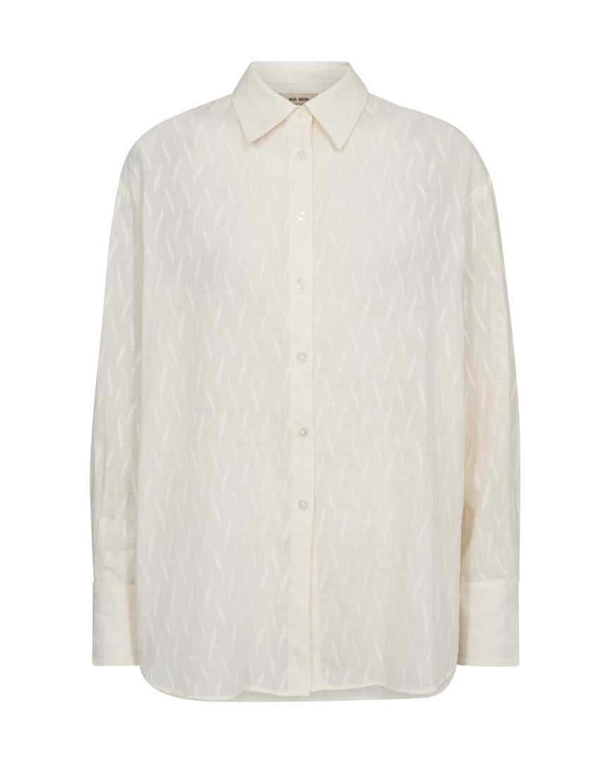 Chemisier en coton texturé avec motif ton sur ton Britze