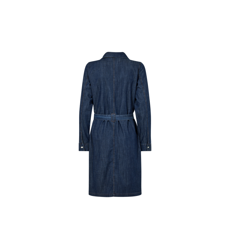 Robe-chemise midi en denim Malti
