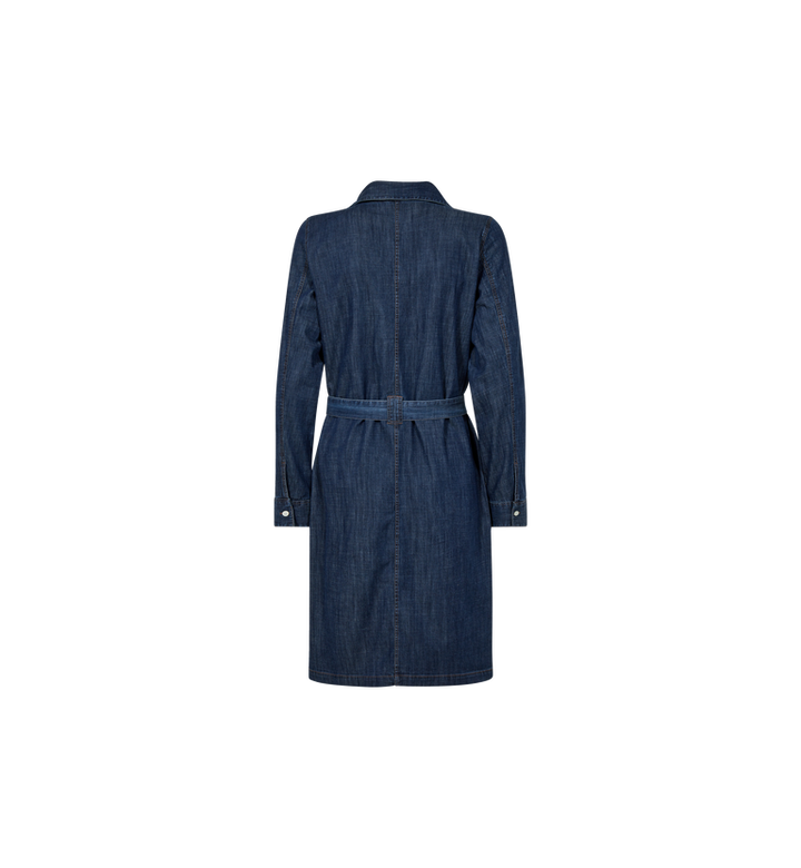Robe-chemise midi en denim Malti