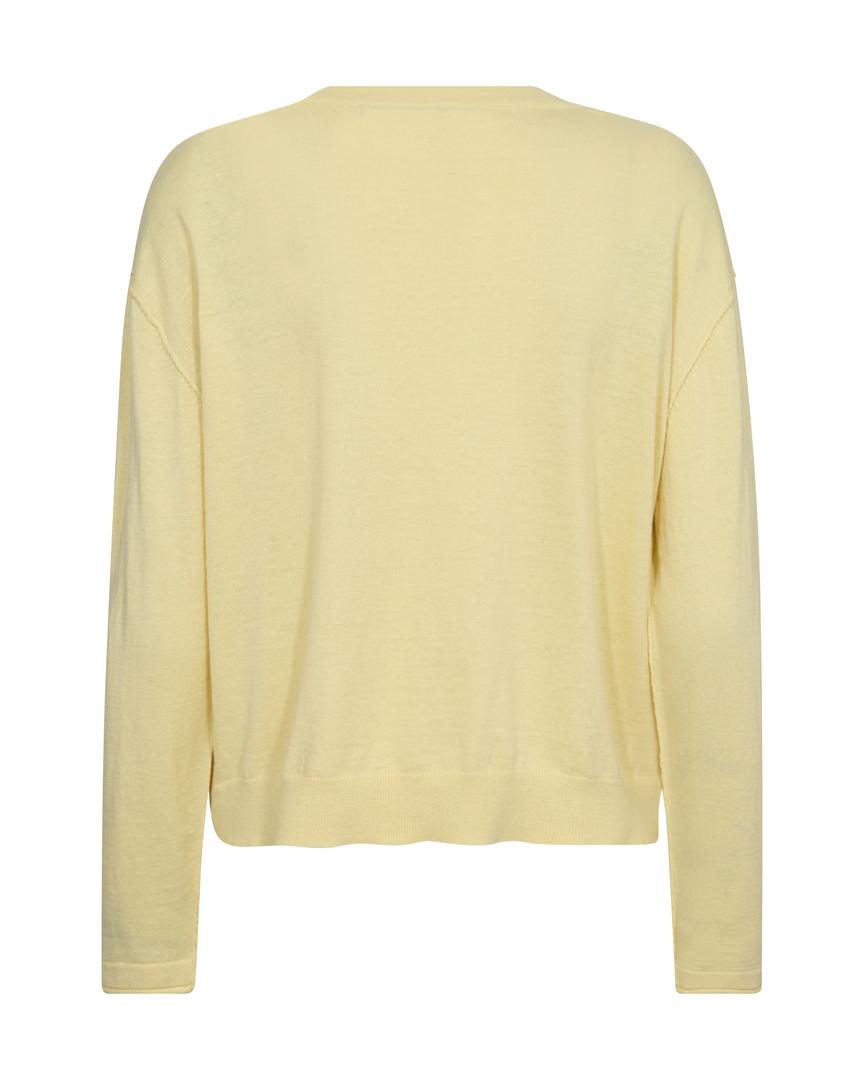 Pull en coton et cachemire avec boutons décoratifs Chani