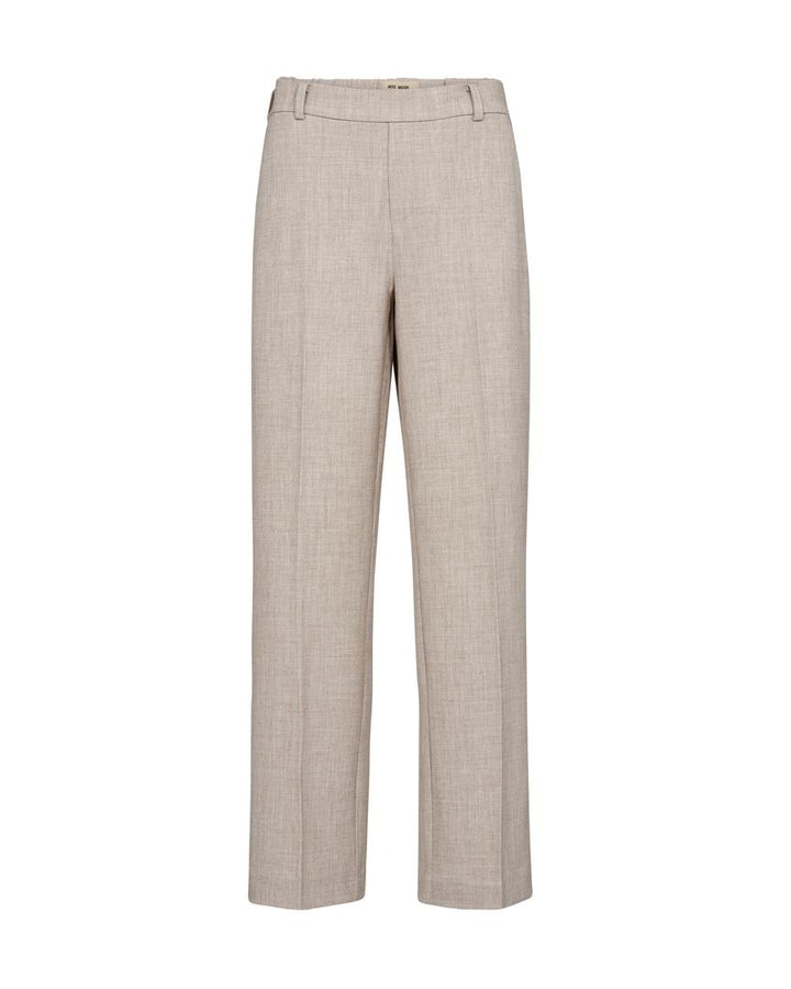 Pantalon droit fluide avec plis marqués Bai