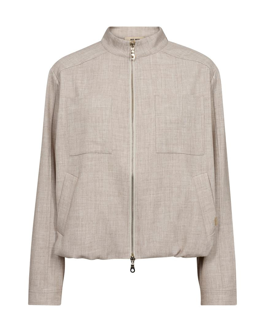 Veste style bomber fluide à fermeture éclair Petra