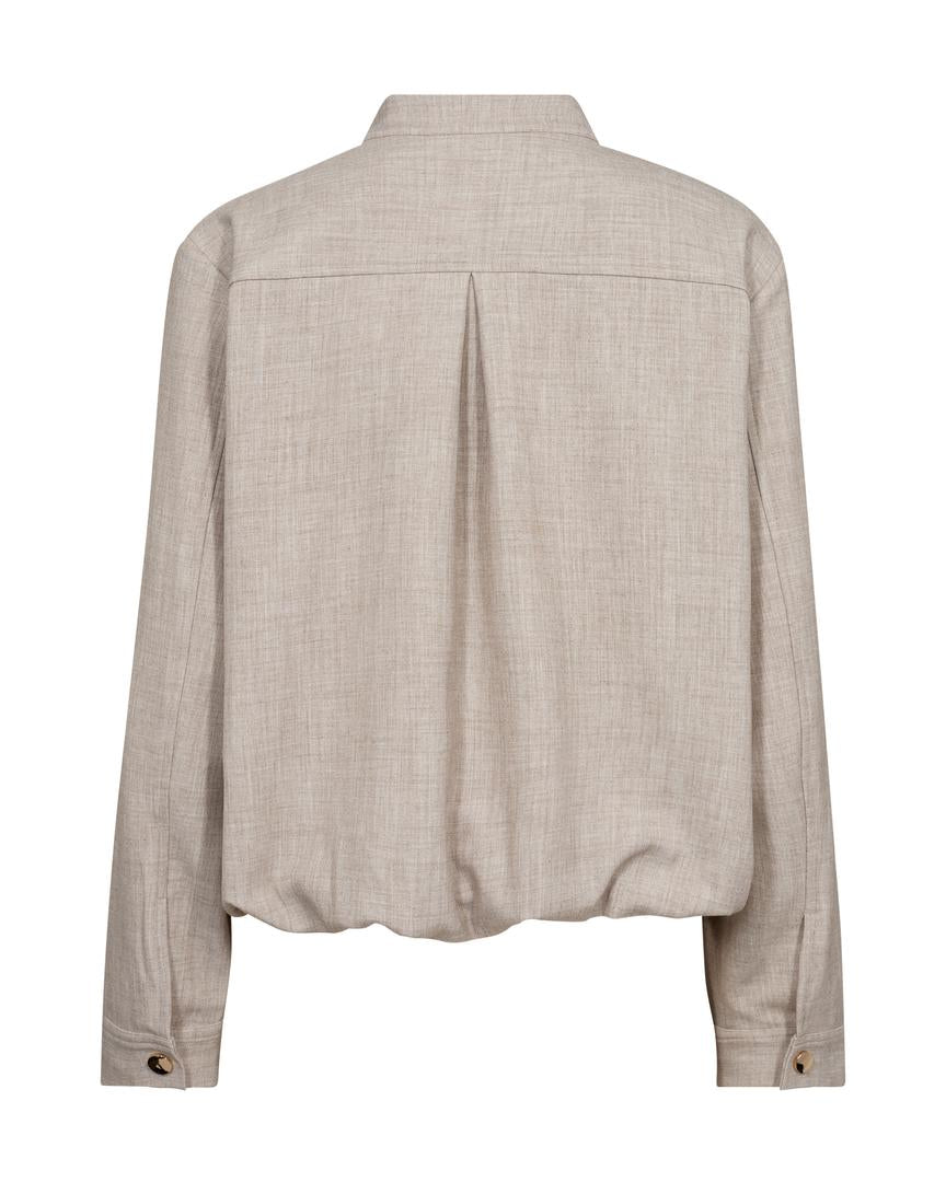 Veste style bomber fluide à fermeture éclair Petra