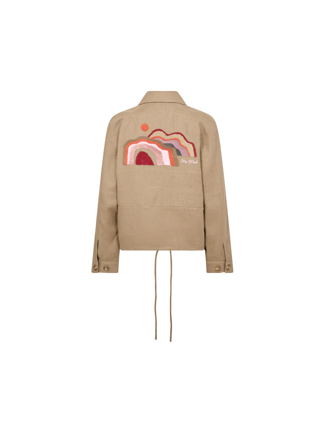 Veste Ginah légère brodée au dos