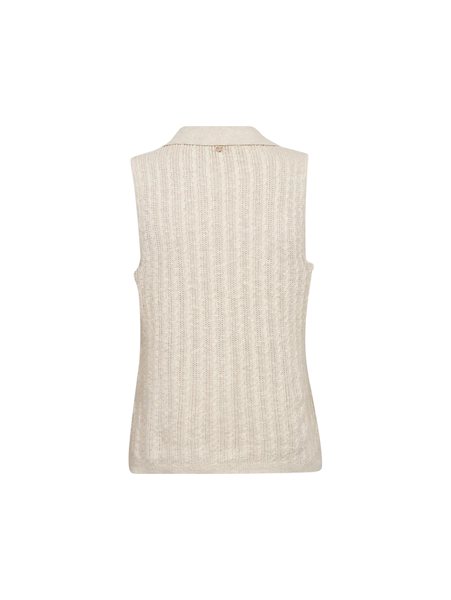 Tricot Rinja sans manches à col polo