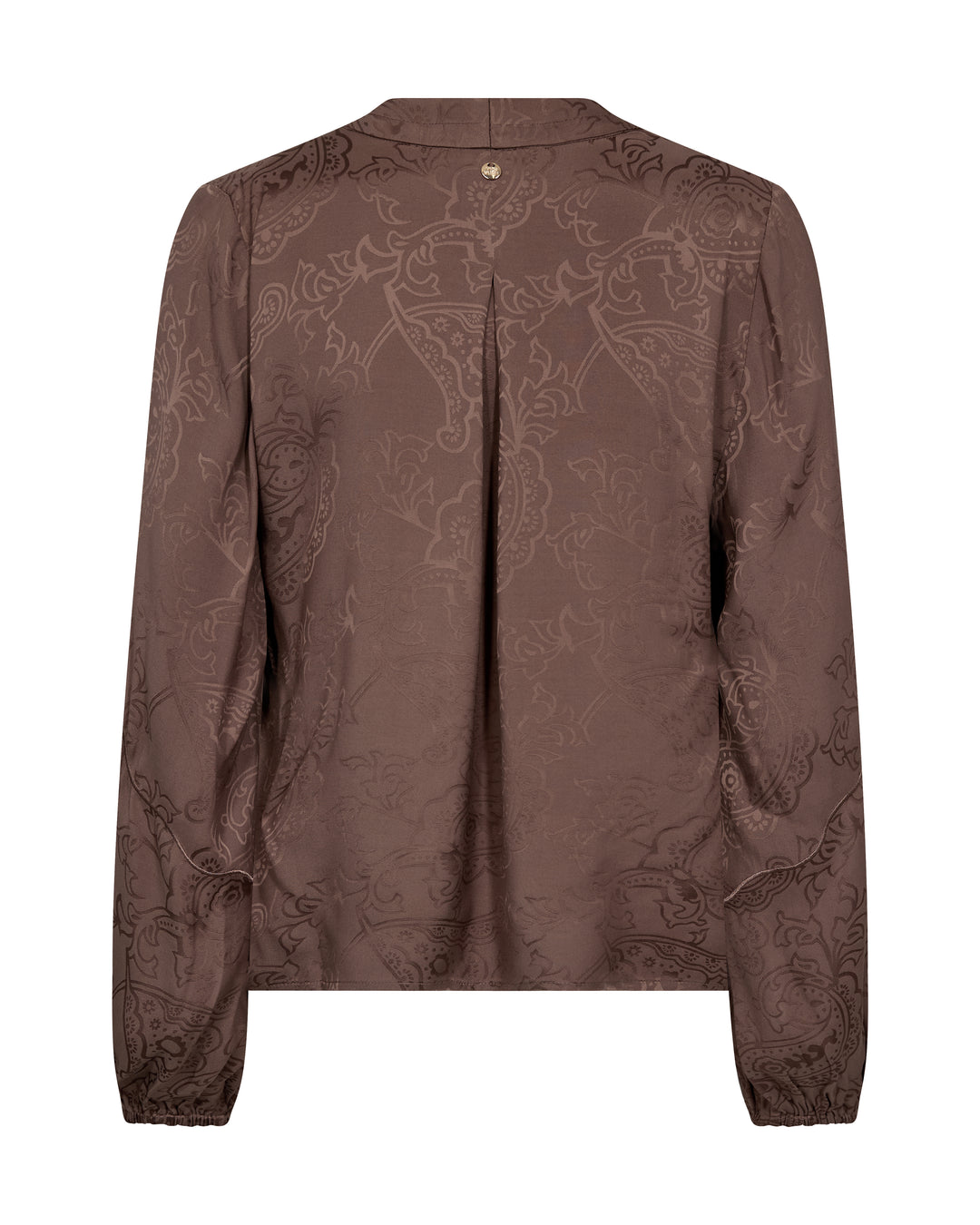 Blouse jacquard à encolure en V Hefa