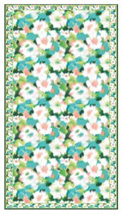 Foulard léger avec imprimé floral