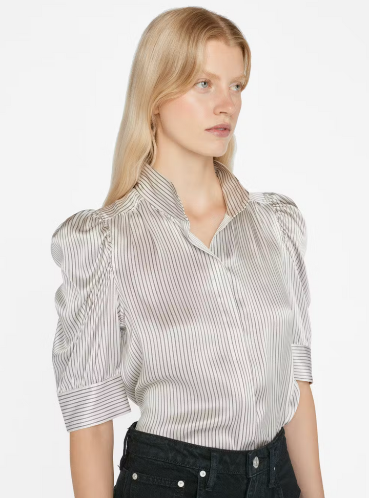Blouse de soie rayée Frame