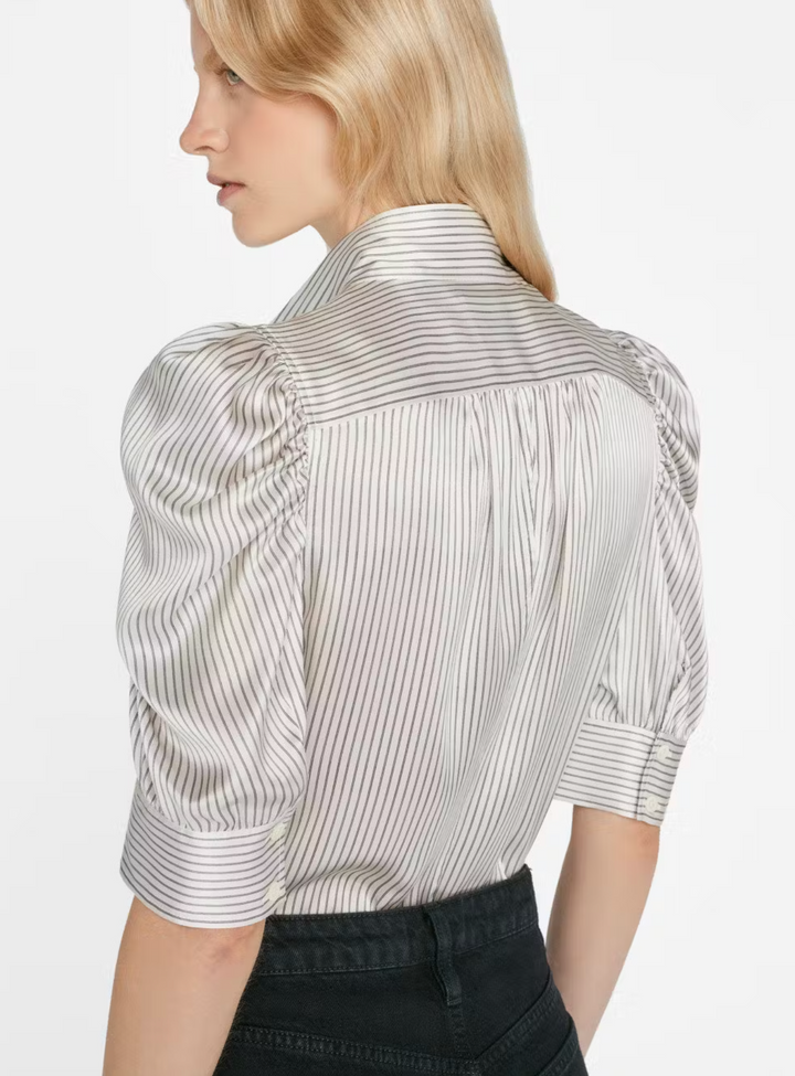 Blouse de soie rayée Frame