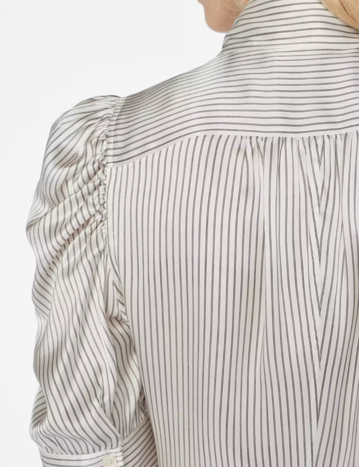 Blouse de soie rayée Frame