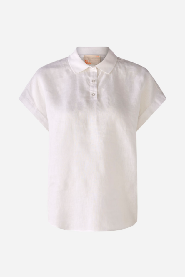 Polo en lin et jersey sur le dos