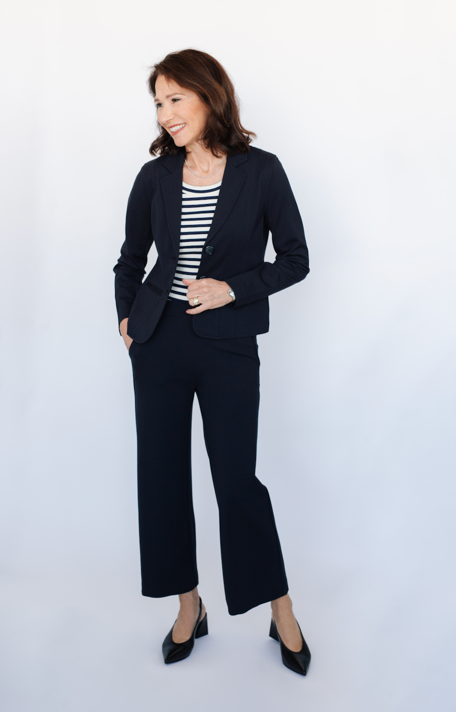Pantalon marine 7/8 - Avec Style studio ❤️