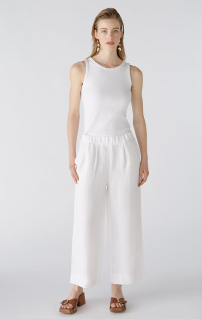 Pantalon en lin 7/8