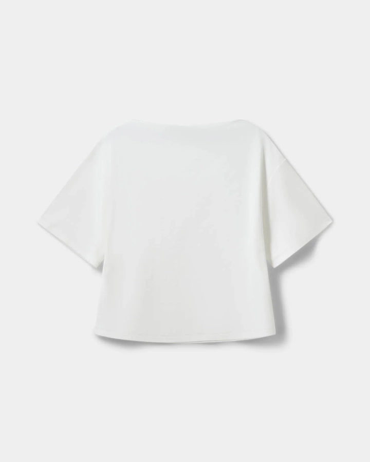 T-shirt à encolure bateau et manches larges Tea