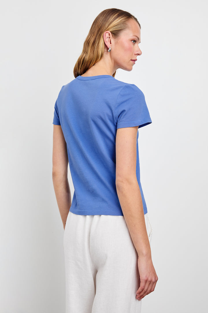 T-shirt en coton avec lettrage et imprimé vintage