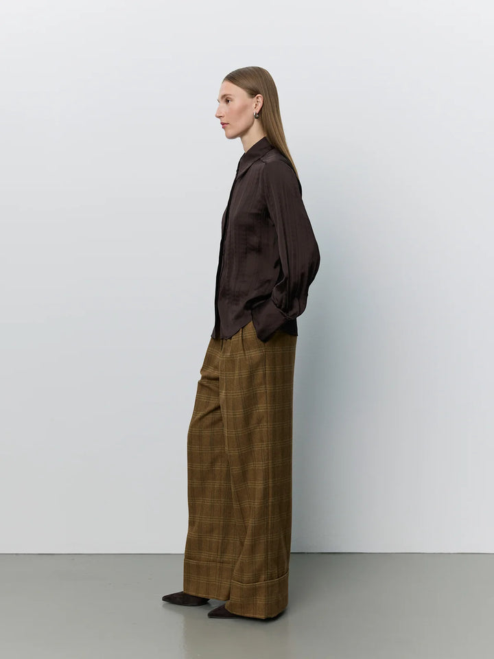 Chemise satinée cintrée Wilda