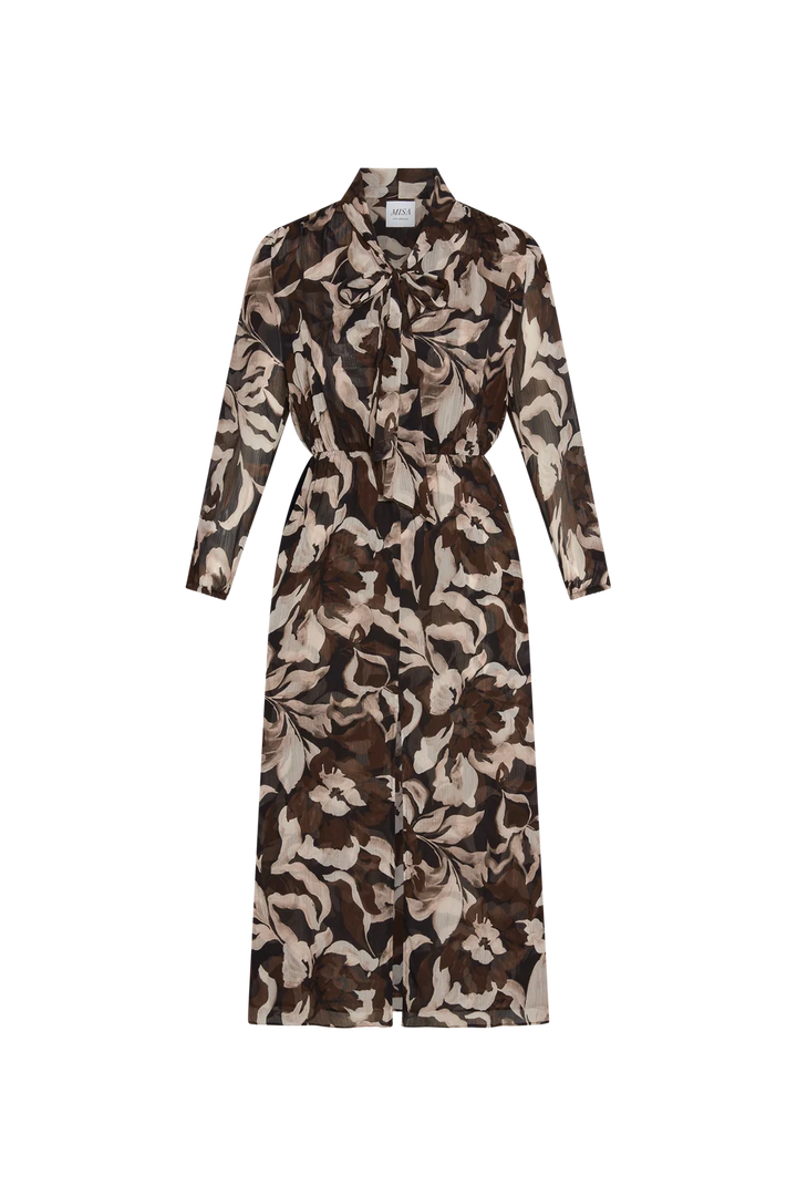 Robe midi fluide à imprimé Wilma