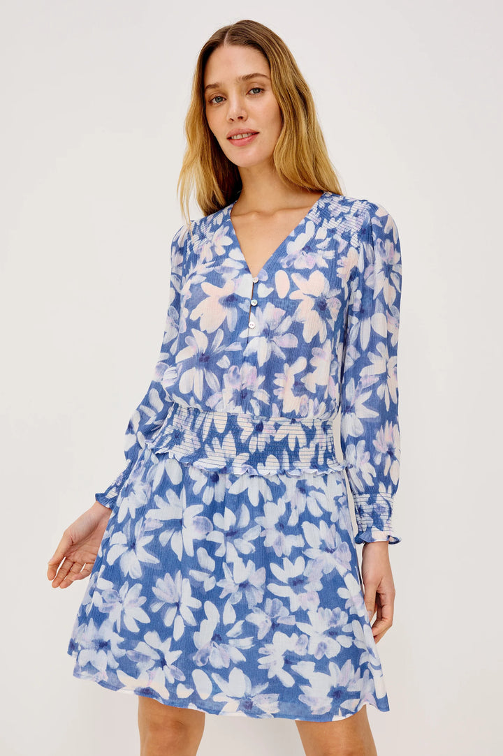 Robe Zana fluide à smocks