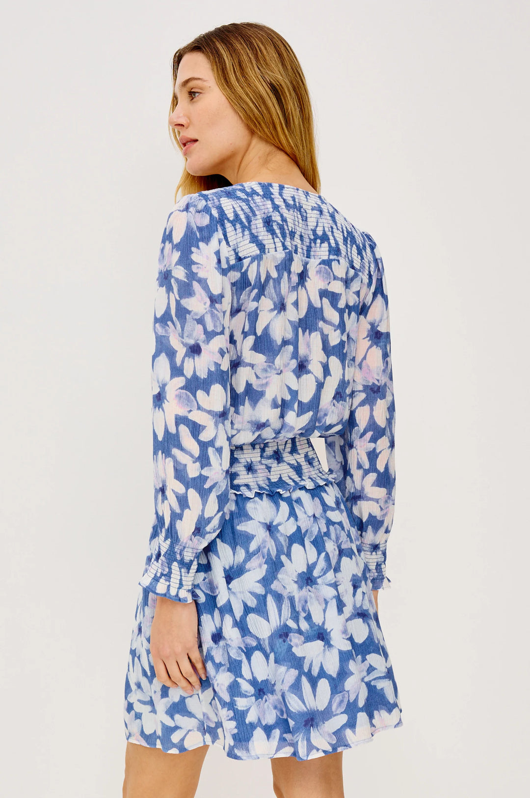 Robe Zana fluide à smocks