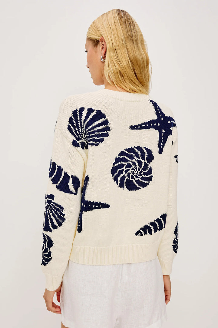 Pull Zoey à broderies coquillages
