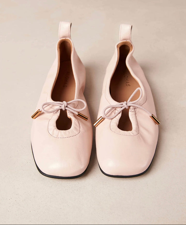 Ballerines en cuir avec boucle Rosalind