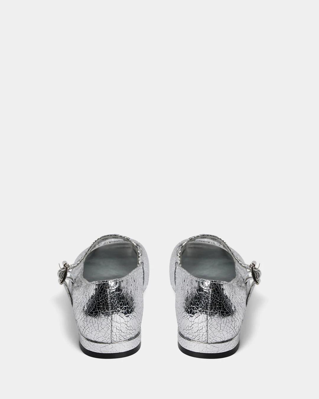 Ballerina rock cuir verni - argent et marine