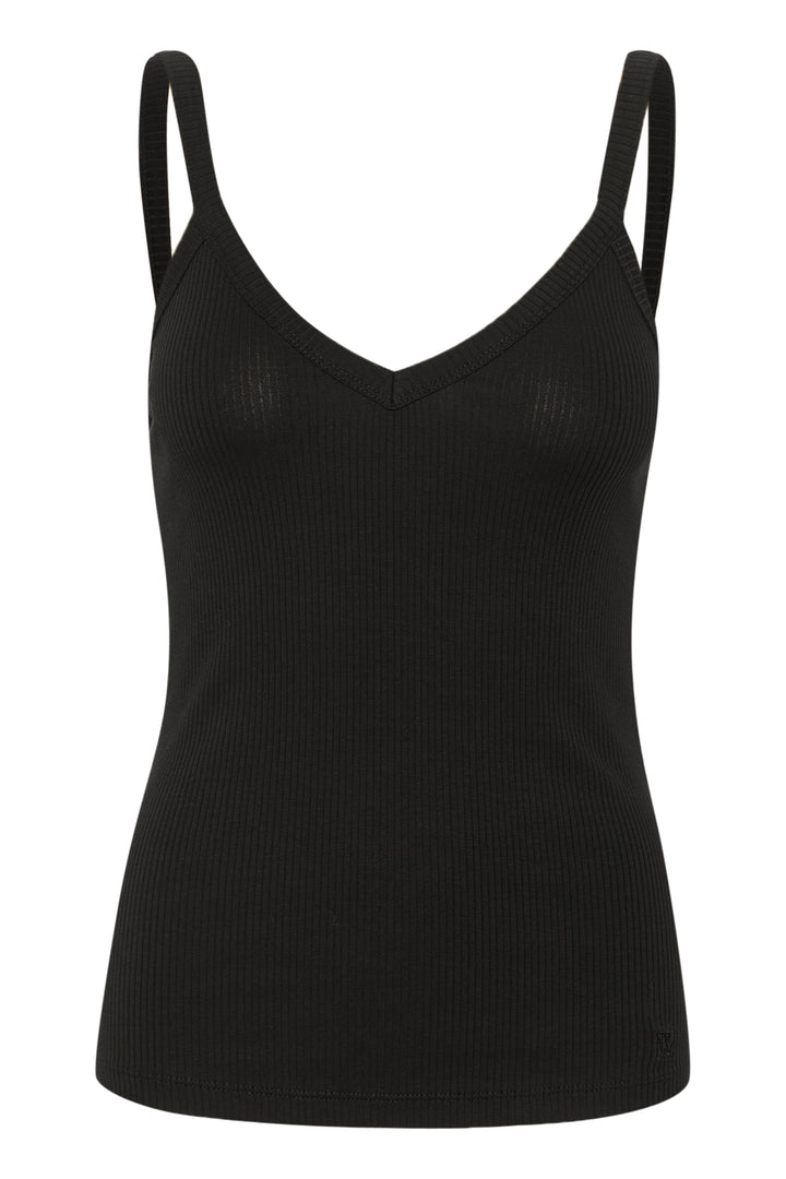 Camisole côtelée col V Dagna