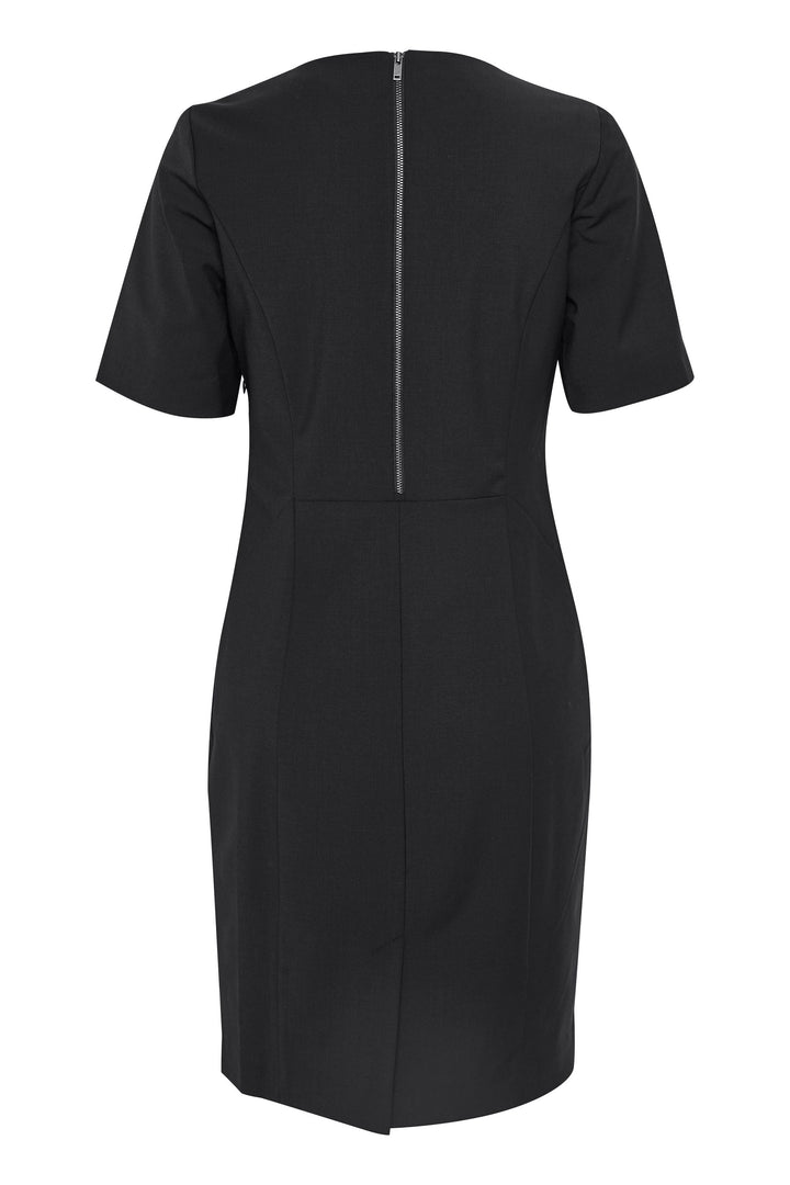 Robe midi classique à manches courtes