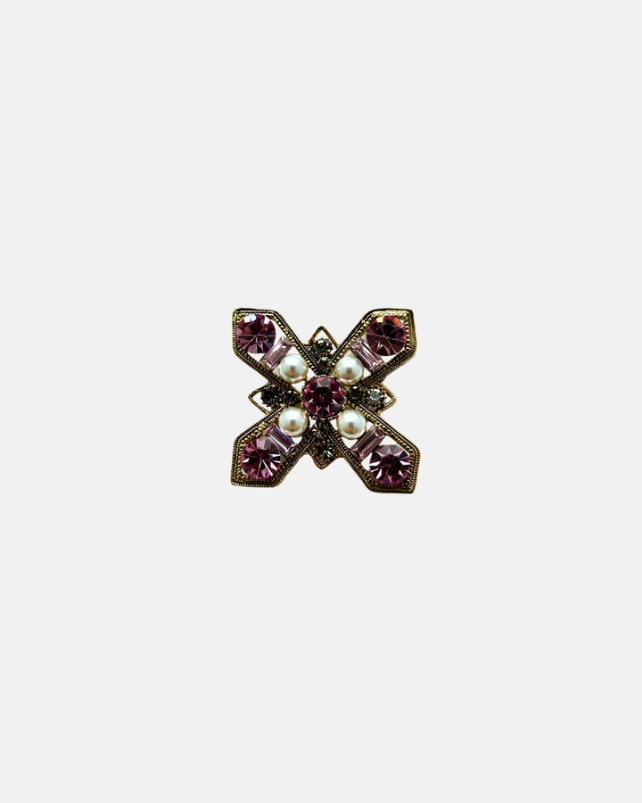 Broche Croix de crystal
