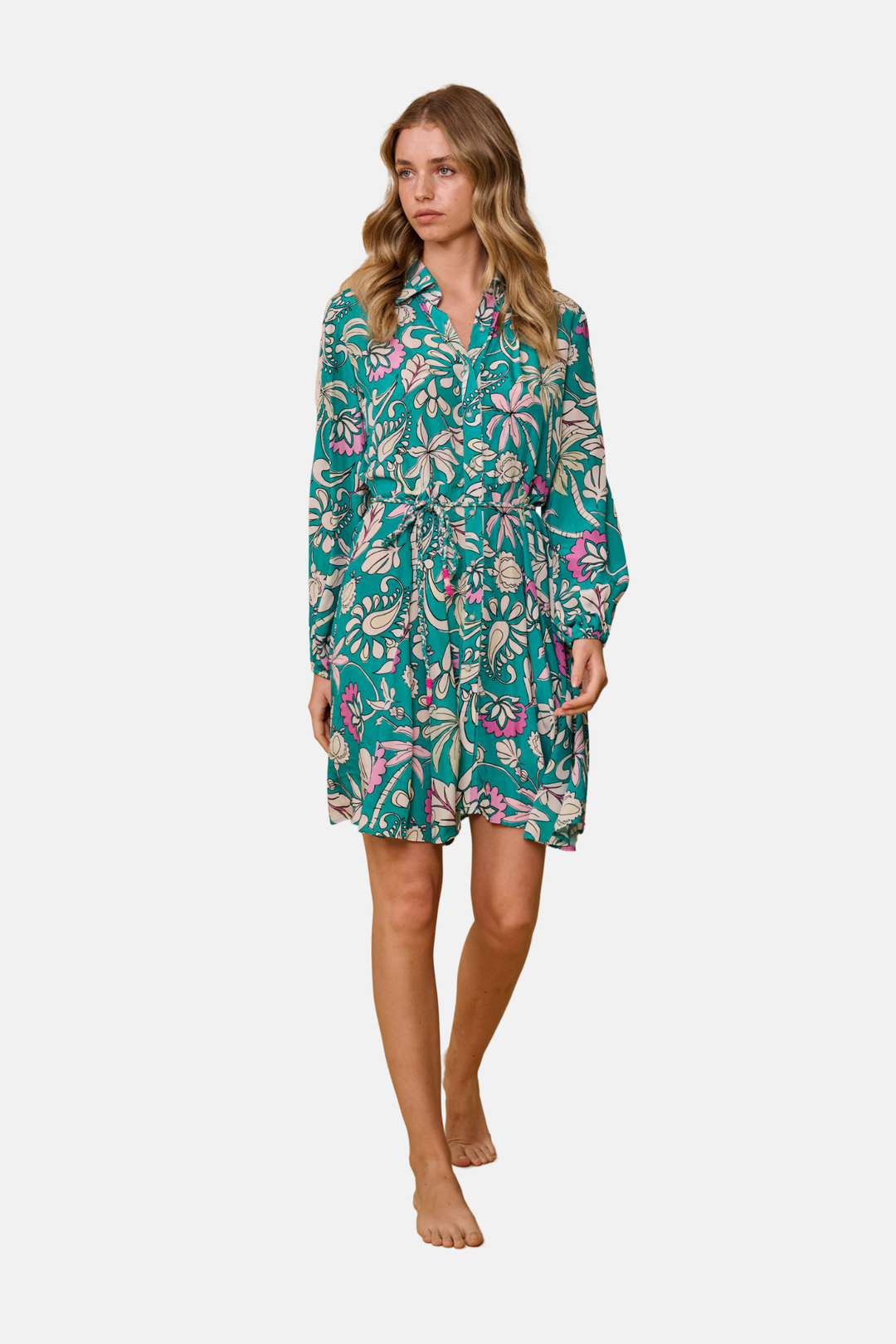 Robe chemise imprimée Cristina