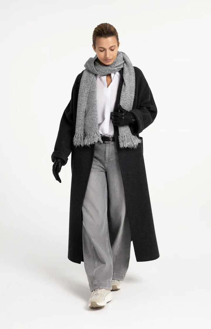Manteau très long à coupe ample