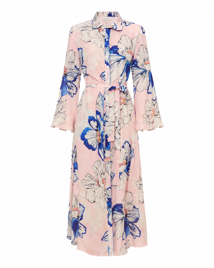 Robe-chemisier longue fleurie Fara Flower Bloom