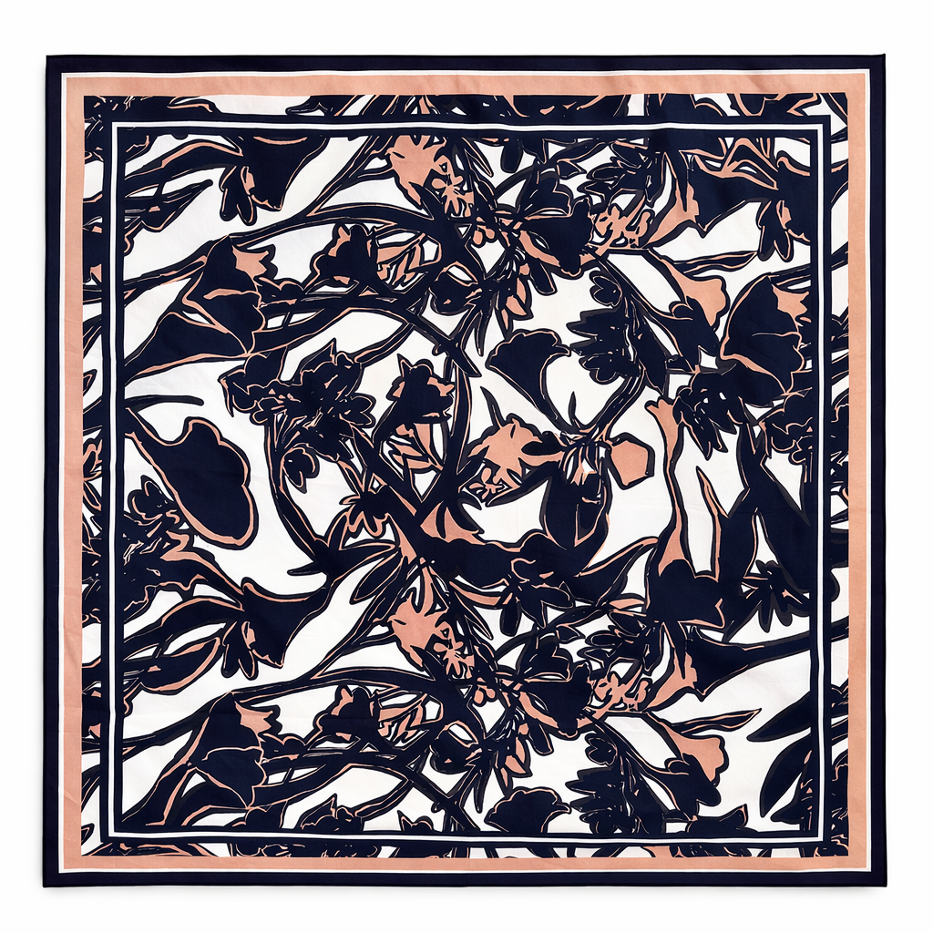 Foulard carré floral - Flo