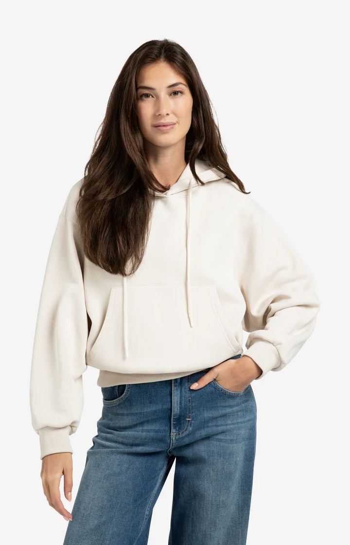 Hoodie oversize en mélange de coton