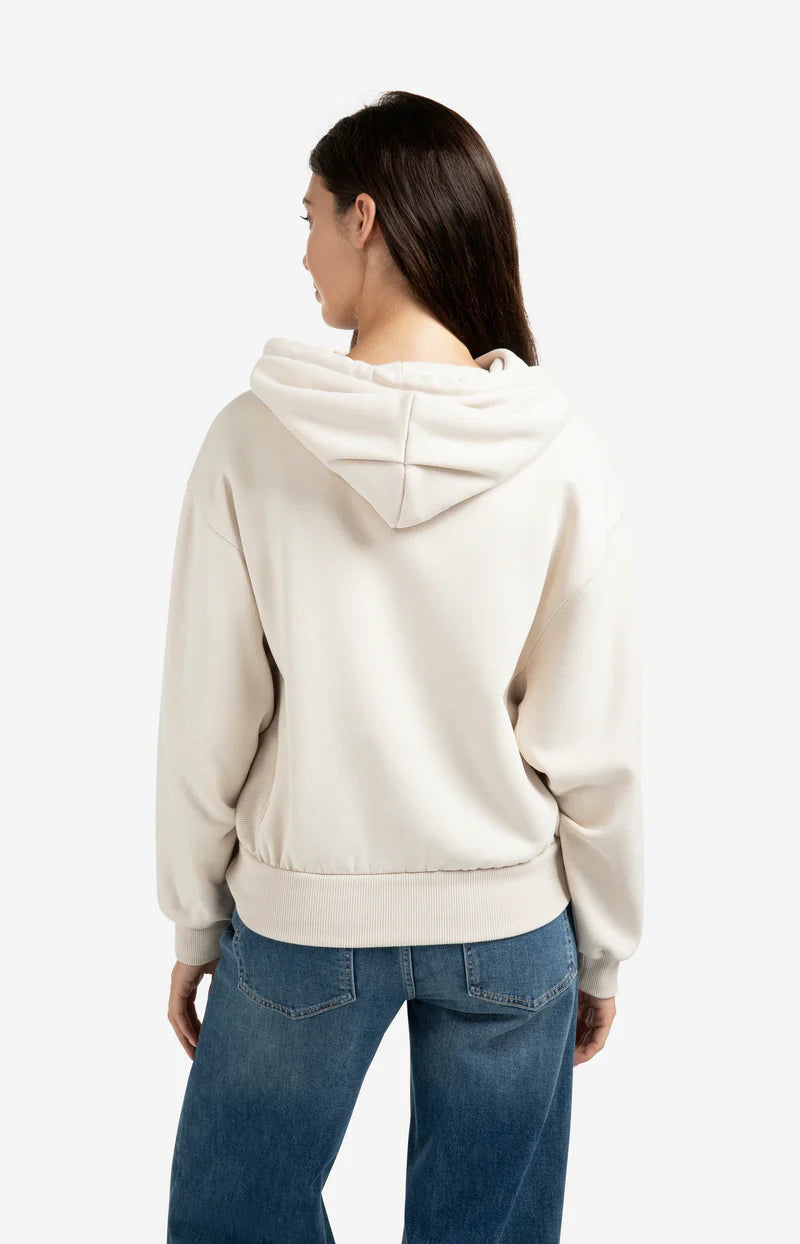 Hoodie oversize en mélange de coton