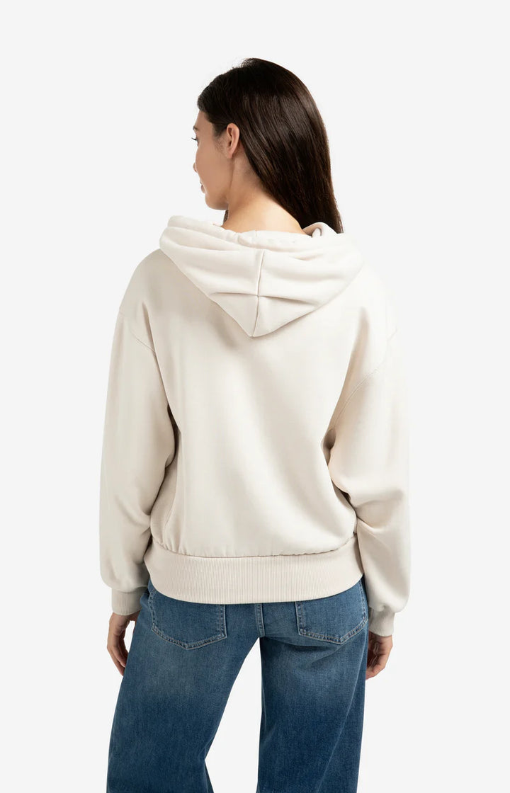 Hoodie oversize en mélange de coton
